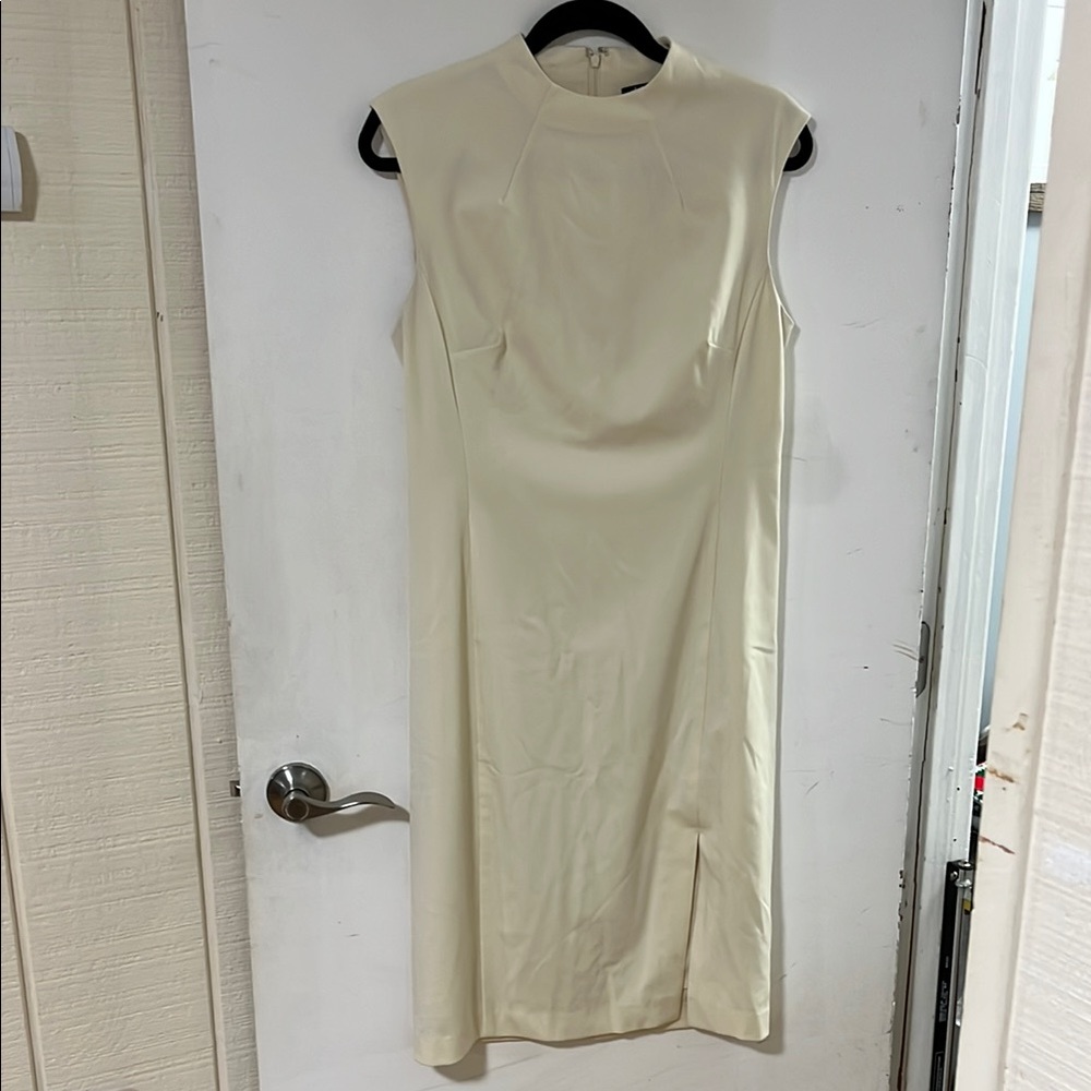 Ralph Lauren Elegant Cream Shift Dress